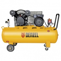 Компрессор DRV2200/100, масляный ременный, 10 бар, производительность 440 л/м, мощность 2,2 кВт Denzel